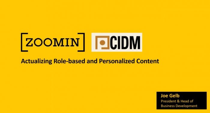 Case Study: Actualizing Role-based and Personalized Content