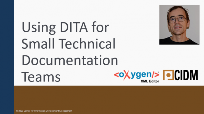 Using DITA for Small Technical Documentation Teams