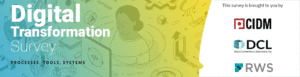 graphic with a women and computer gears. Also logos of CIDM, DCL, and RWS