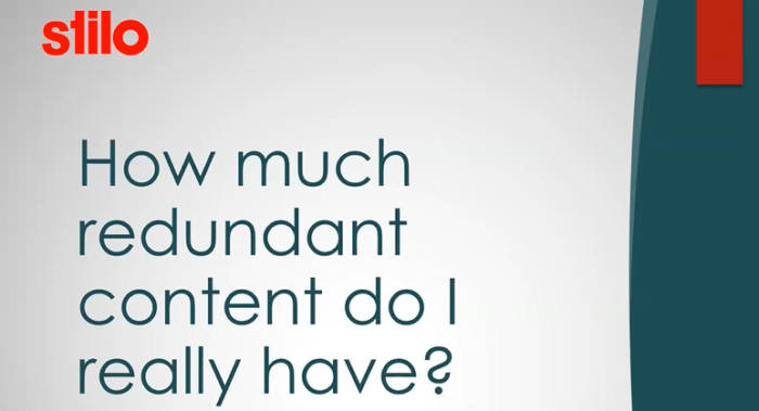 How much redundant content do I really have? Actualizing the reuse in our documentation
