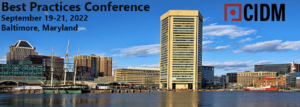 skyline of Baltimore, Maryland with text Best Practice Conference, September 19-21 2022