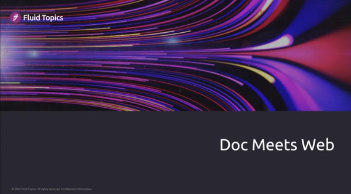 Title slide of webinar: Doc Meets Web