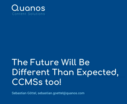 Title slide of Quanos webinar