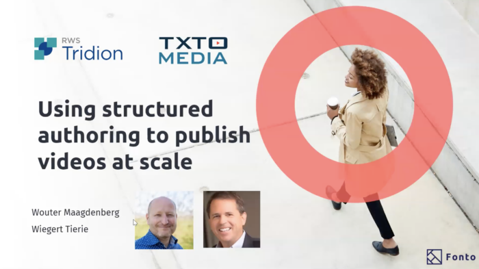 Using structured authoring to publish videos at scale