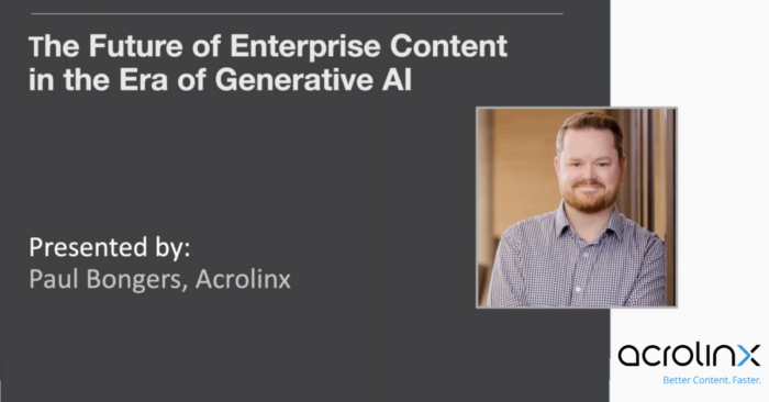 Title slide of Acrolinx webinar